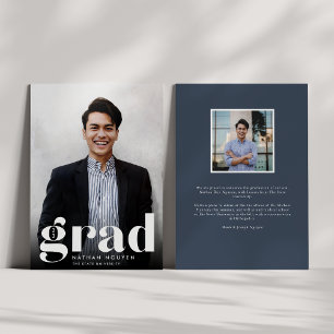 Modern Grad Photo Graduation Announcement Ankündigung