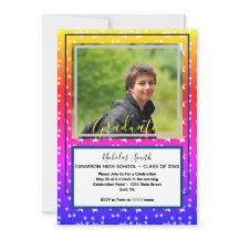 Modern Grad Stars Blue | Graduierungspartei