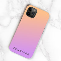 Modern Gradient Fade Orange Purple Sunset Trendy