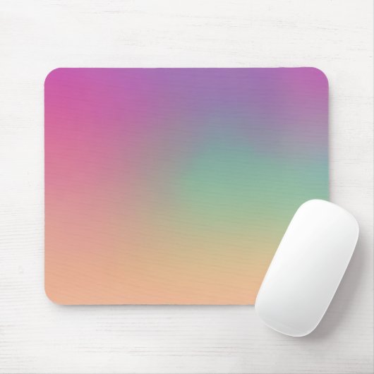 Modern Gradient Mouse Pad Pink Green Yellow Mousepad (Mit Mouse)