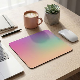 Modern Gradient Mouse Pad Pink Green Yellow Mousepad