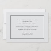 Modern Graduate Announcement Einladung (Rückseite)