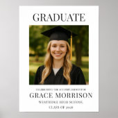 Modern Graduate Photo Graduation  Poster (Vorne)