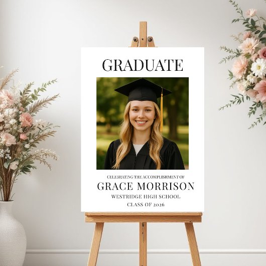Modern Graduate Photo Graduation  Poster
