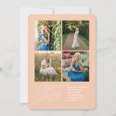 Modern Graduation Announcement Photo Card Einladung (Rückseite)