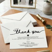 Modern Graduation Cap and Tassel Personalized  Dankeskarte