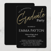 Modern Graduation Celebration  Einladung (Vorne/Hinten)