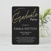 Modern Graduation Celebration  Einladung (Stehend Vorderseite)