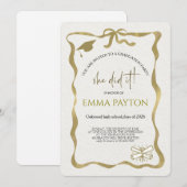 Modern Graduation Celebration  Einladung (Vorne/Hinten)