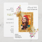 Modern Graduation Celebration  Einladung (Vorne/Hinten)