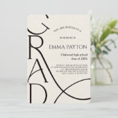 Modern Graduation Celebration  Einladung (Stehend Vorderseite)