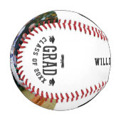 Modern Graduation Cool Photo Collage Team Sport Baseball (Vorderseite Links)