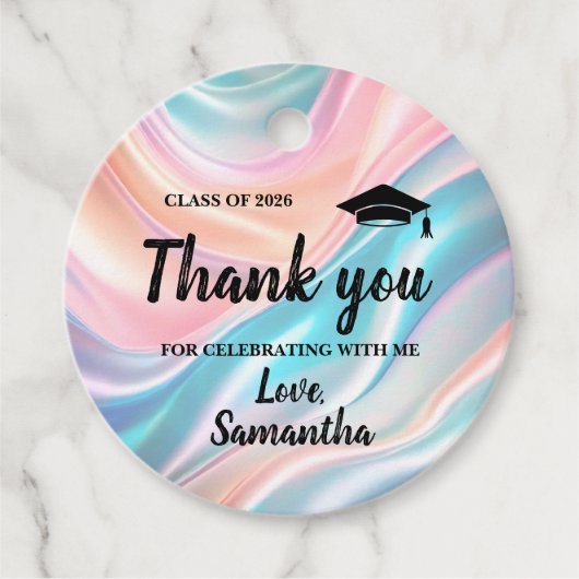 Modern  Graduation  Geschenkanhänger (Vorderseite)