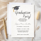 Modern Graduation Invitation Template Einladung