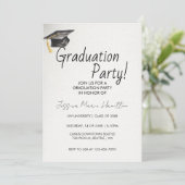 Modern Graduation Invitation Template Einladung (Stehend Vorderseite)
