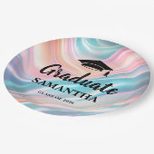 Modern  Graduation  Pappteller (Schrägansicht)