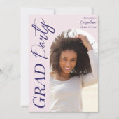 Modern Graduation Party 2025 Script Arch Foto Einladung (Vorderseite)