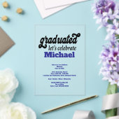 Modern Graduation Party Acryleinladungen (In Situ (Hochzeit))