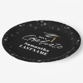 Modern Graduation Party Class of 20XX Custom Paper Pappteller (Schrägansicht)