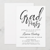 Modern Graduation Party Invitation Einladung (Vorne/Hinten)