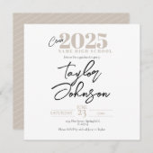 Modern Graduation Party Invitation  Einladung (Vorne/Hinten)