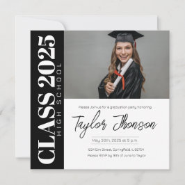 Modern Graduation Party Invitation With photo Einladung