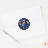 Modern Graduation Photo Envelope Seal Runder Aufkleber (Umschlag)