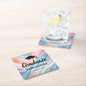 Modern  Graduation  Rechteckiger Pappuntersetzer (Vor Ort)