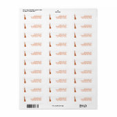 Modern Graduation Return Address Label (Vorne)
