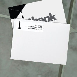 Modern Graduation Return Address Label