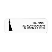 Modern Graduation Return Address Label (Vorne)