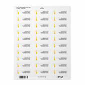 Modern Graduation Return Address Label (Vorne)