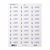 Modern Graduation Return Address Label (Vorne)