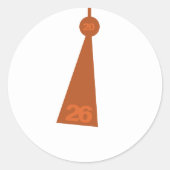 Modern Graduation Tassel Envelope Seal Sticker (Vorderseite)