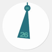 Modern Graduation Tassel Envelope Seal Sticker (Vorderseite)