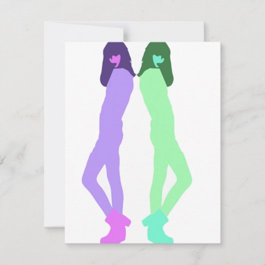 'Modern Graffiti Fashion Art' Feiertagskarte (Vorderseite)