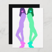 'Modern Graffiti Fashion Art' Feiertagskarte (Vorne/Hinten)