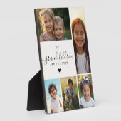 Modern Grandma Grandchildren Photo Collage  Fotoplatte (Seite)