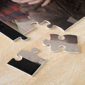 Modern Grandpa Est. Name Year 3 Photo  Puzzle (Seite)