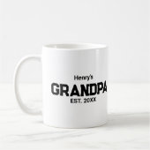 Modern Grandpa Established Est. Name Year  Kaffeetasse (Links)
