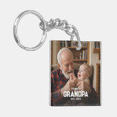 Modern Grandpa Established Est. Name Year Photo Schlüsselanhänger (Vorderseite links)