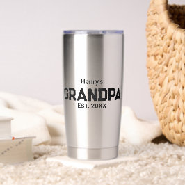 Modern Grandpa Established Est. Name Year Thermobecher