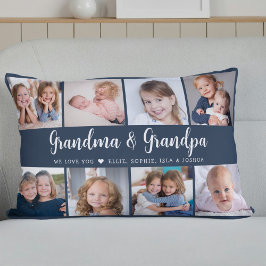 Modern Grandparents Photo Collage Script Lendenkissen