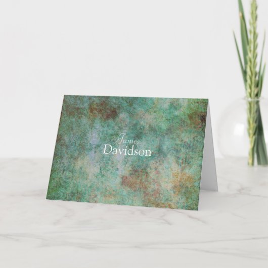 Modern Granite Note Card Karte (Vorderseite)