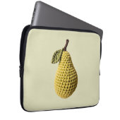 Modern Granny Yellow Green Crochet Birne Frucht Laptopschutzhülle (Vorne Rechts)