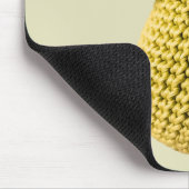 Modern Granny Yellow Green Crochet Birne Frucht Mousepad (Ecke)