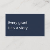 Modern Grant Writer Funding Consultant Profession Visitenkarte (Vorderseite)