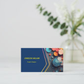 Modern Graphic Designer Business Card | Custom Min Visitenkarte (Stehend Vorderseite)