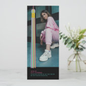 Modern Graphic Photo Graduation Announcement (Stehend Vorderseite)