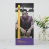 Modern Graphic Photo Graduation Announcement (Stehend Vorderseite)